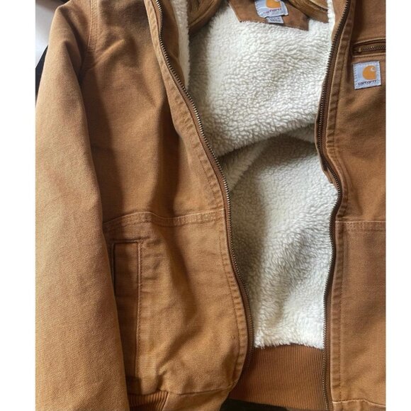 Awesome! Beth Dutton Inspired CARHARTT WILDWOOD JACKET Sherpa lined XS - Picture 9 of 16